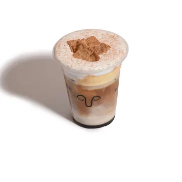 iced cinnamon toast latte from kultura, riyadh