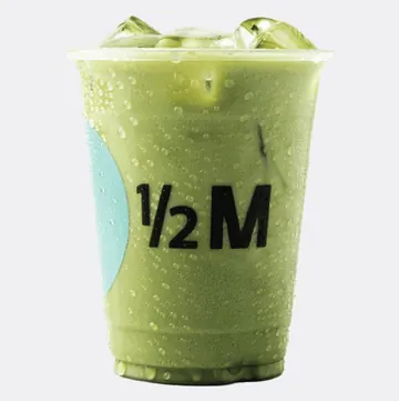 iced matcha latte (16 oz) from half million, riyadh