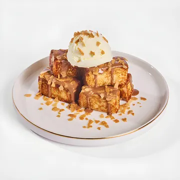 salted caramel french toast from archi, riyadh